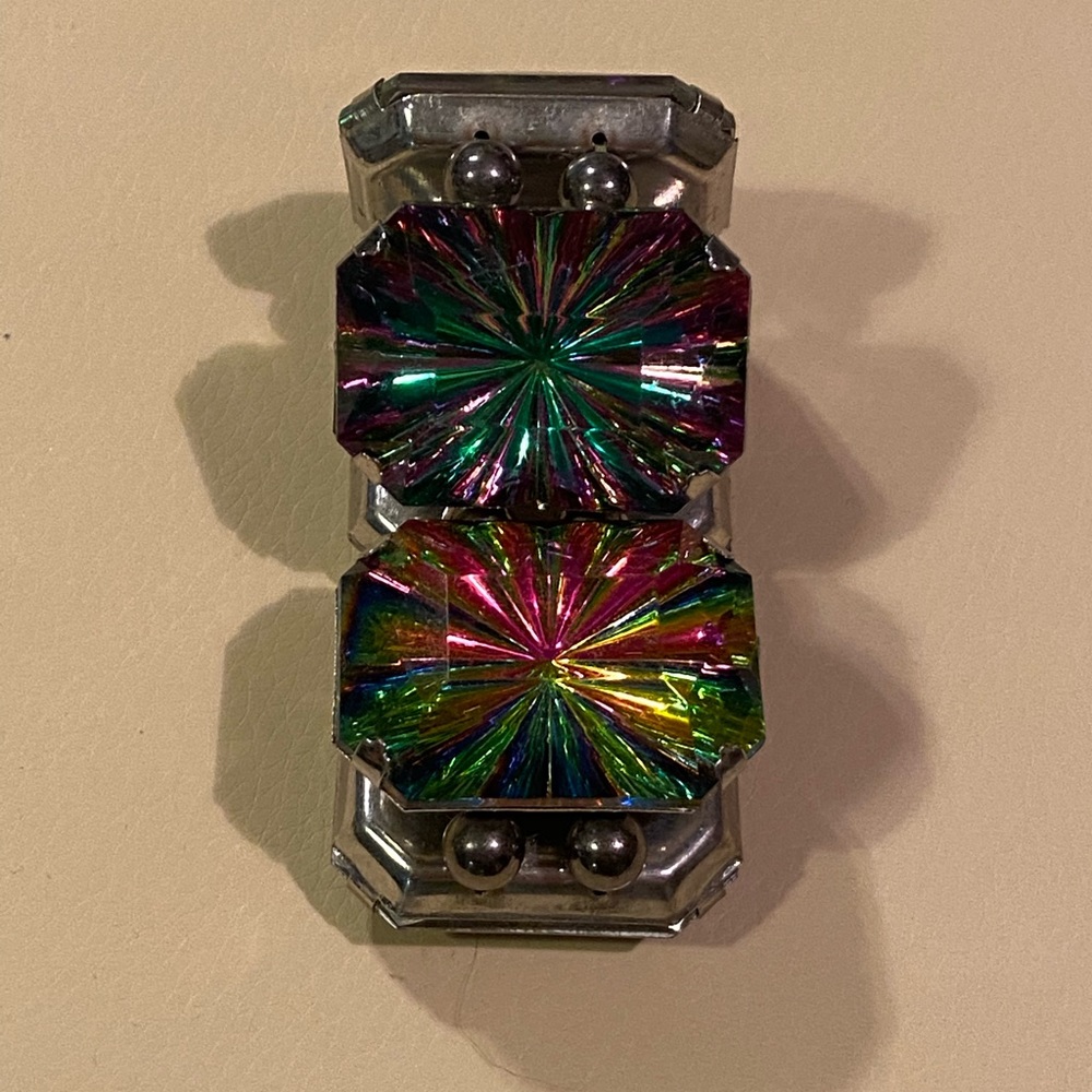 🤩Stretch large acrylic multi color bracelet